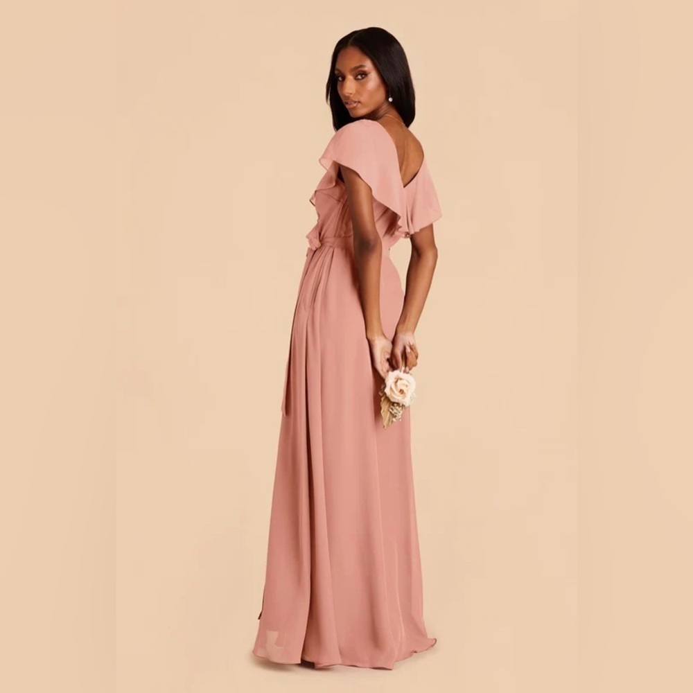 NWT Birdy Grey Dusty Rose Jackson Maxi Ruffle Dress Size Medium - Picture 2 of 14